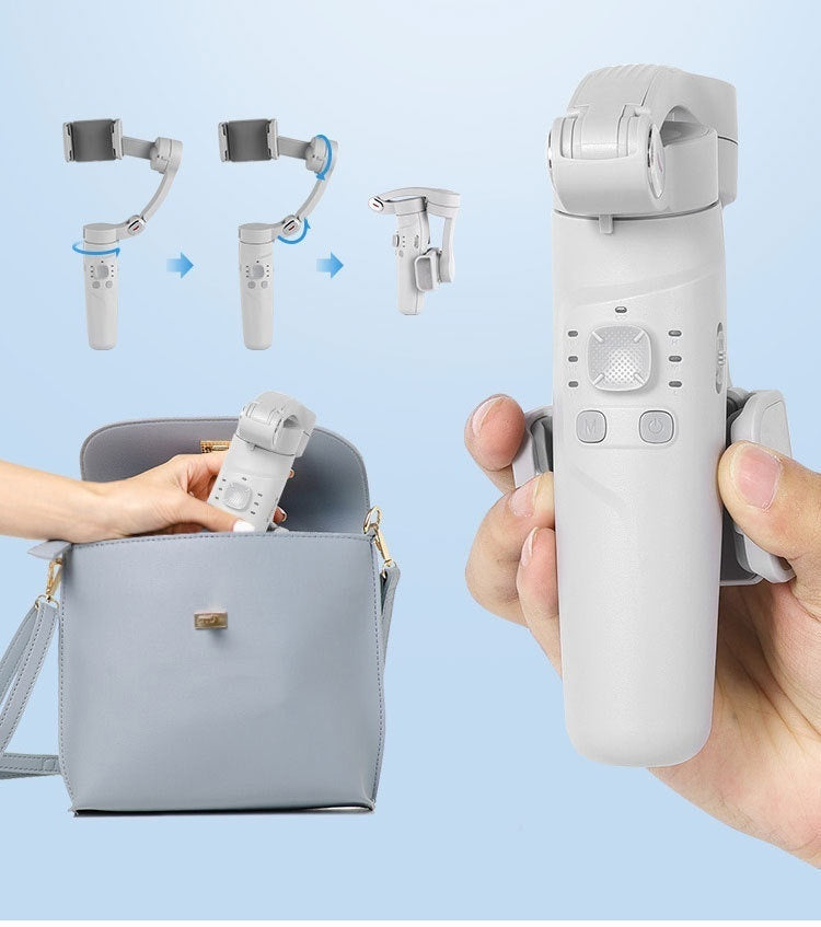 Stabilisateur de Téléphone 3-Axes M01 – Trépied Portable & Anti-Vibrations