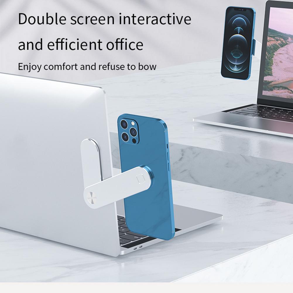 Support magnétique PC portable. Fixation écran double universelle