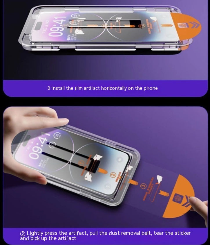 Verre Trempé Pose Express – iPhone 11 à 16 Pro Max